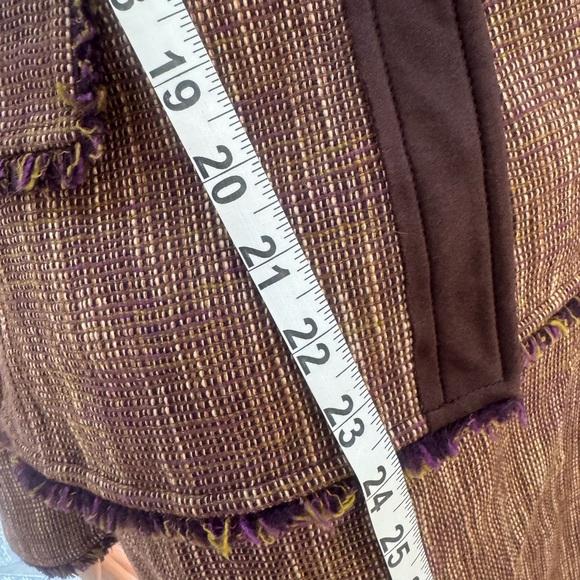 Etcetera Brown and Purple Tweed Skirt Suit - Picture 10 of 13